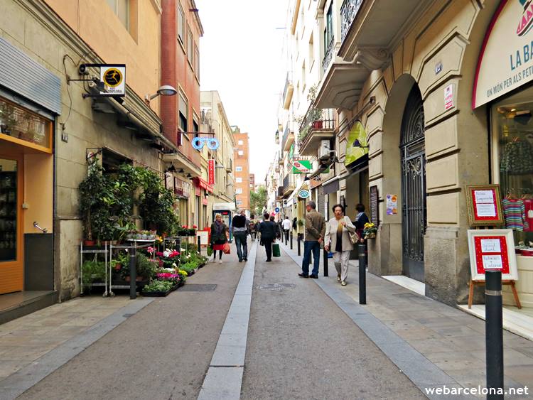 Calle del Cigne en el barrio de Gràcia