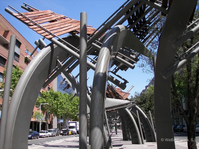Sculpture by Carme Pinós and Enric Miralles (Avinguda Icària)