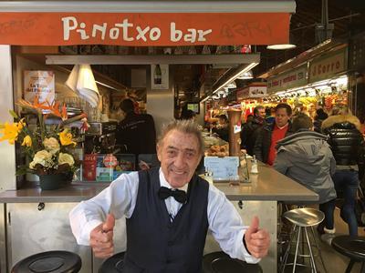 Juanito, propietario del Bar Pinotxo de La Boquería