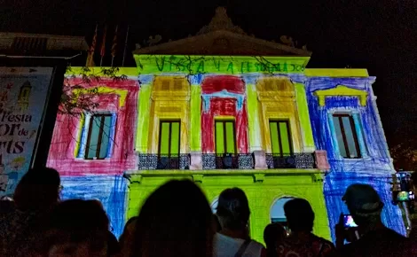 Mapping Toc d'inici Festa Major Les Corts