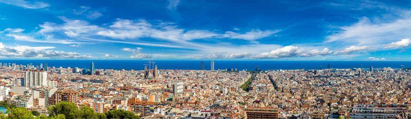 Vista panorámica de Barcelona