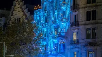 Eclairage de Noël de la Casa Batlló